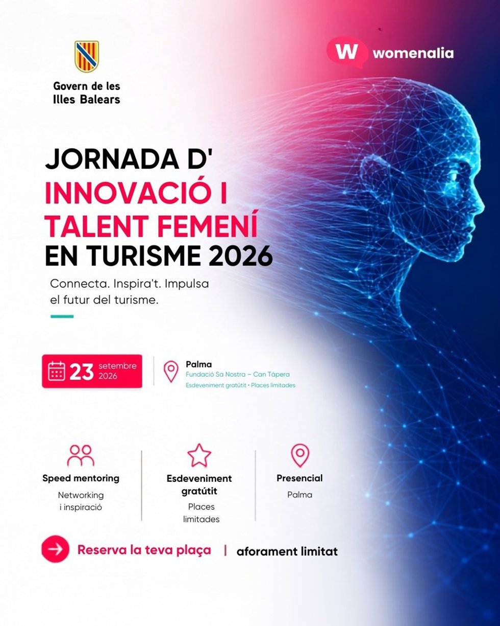 Cartel de la jornada en Can Tàpera para visibilizar a las mujeres en la innovación turística.