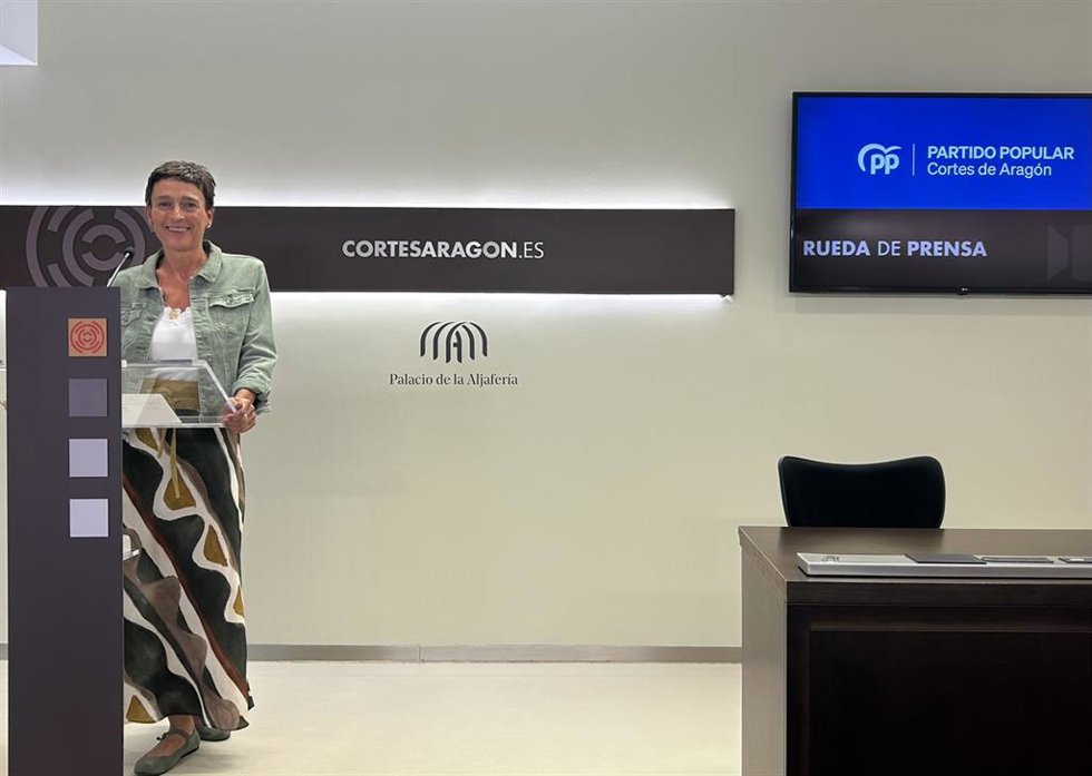 La portavoz parlamentaria del PP Aragón, Ana Marín.