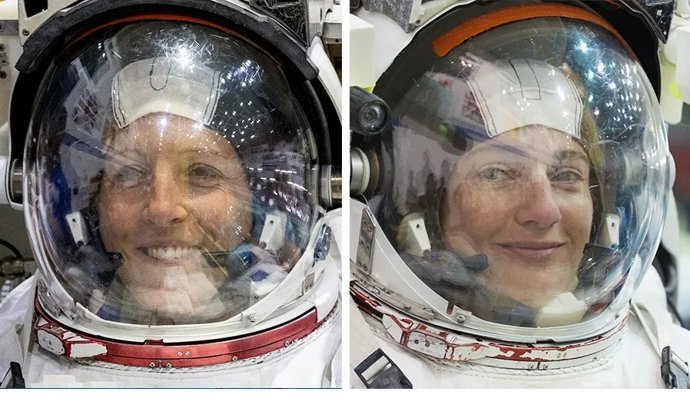 As astronautas da NASA e da ESA, Jessica Meir e Sophie Adenot