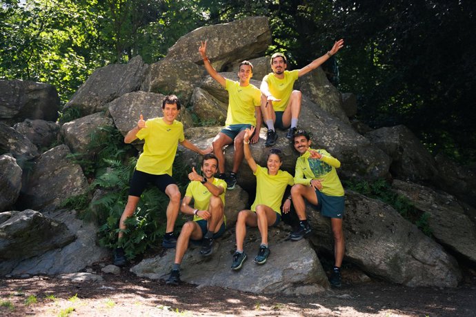 El equipo Joma Trail Team estrena su nueva equipación con la camiseta Marathon II en el Valle de Chamonix.