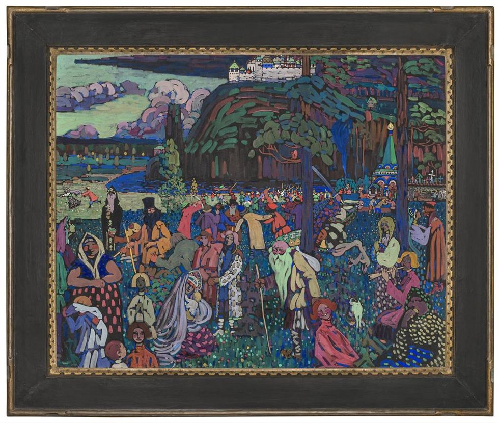 La obra 'Vida llena de color' de Kandinsky