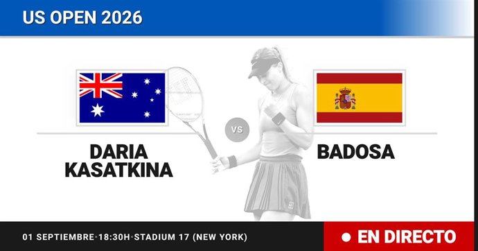 Daria Kasatkina - Paula Badosa: resumen y estadísticas del partido de Sesentaicuatroavos de final de US Open WTA
