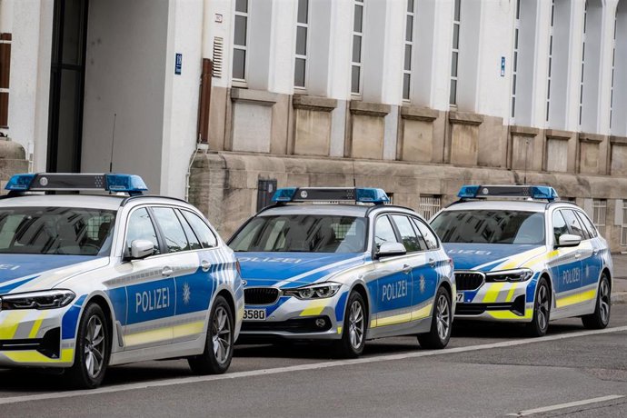 Imagen de archivo de varios vehículos de la Policía de Alemania.