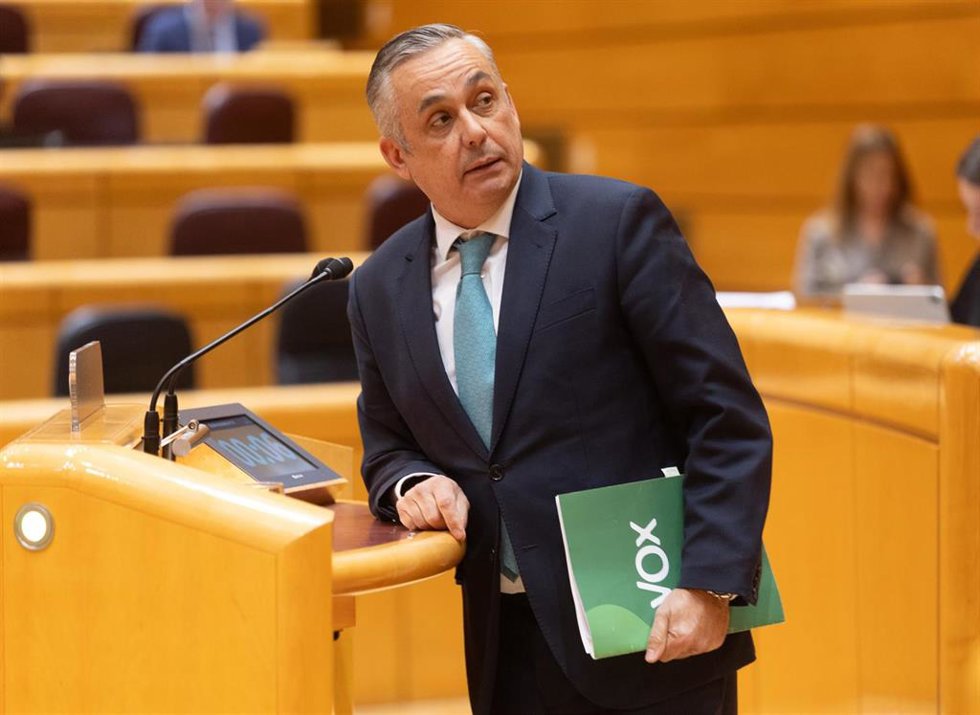 Archivo - El senador de VOX, Ángel Pelayo Gordillo, durante una sesión plenaria, en el Senado, a 4 de febrero de 2026, en Madrid (España). 