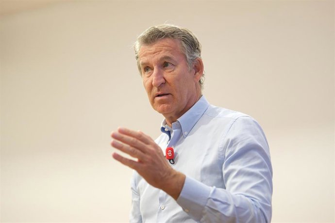 El presidente del Partido Popular, Alberto Núñez Feijóo