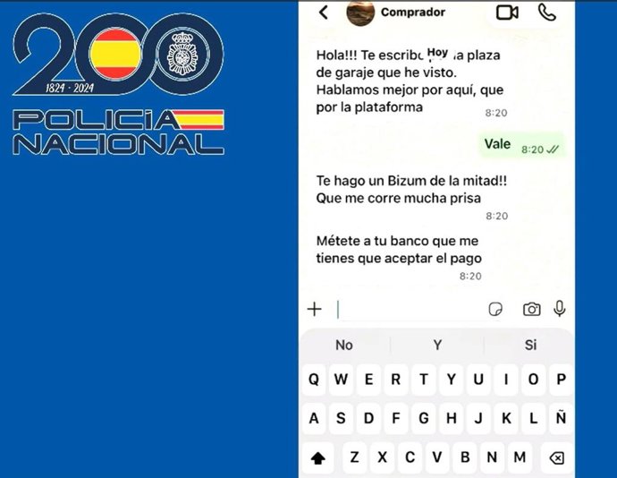 Policía Nacional advierte sobre el 'Bizum inverso' y falsos pagos que ponen en riesgo operaciones entre particulares