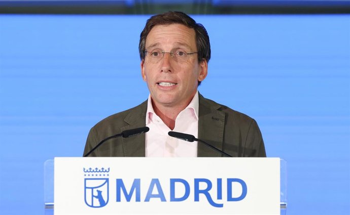 El alcalde de Madrid, José Luis Martínez-Almeida, en el Pabellón de los Jardines de Cecilio Rodríguez, a 1 de septiembre de 2026, en Madrid (España).