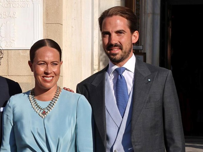 Nina Flohr y Philippos de Grecia en una imagen de archivo