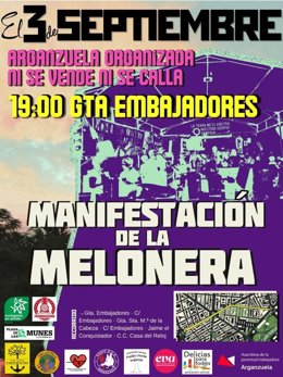 Manifestación vecinal por las Fiestas de la Melonera de Arganzuela