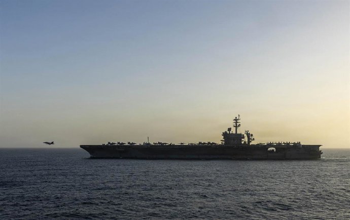 Archivo - Imagen de archivo del portaaeronaves 'USS Abraham Lincoln'.