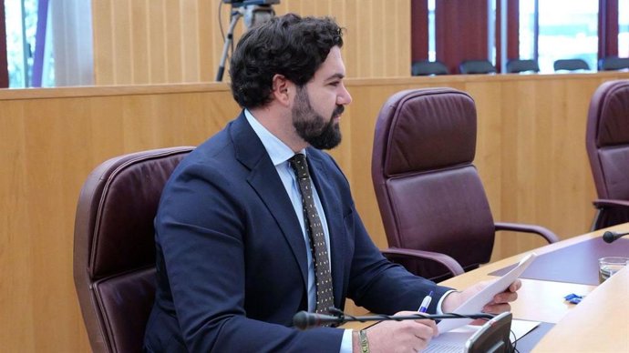 El portavoz de Vox en la Diputación provincial de Granada, Gustavo de Castro,