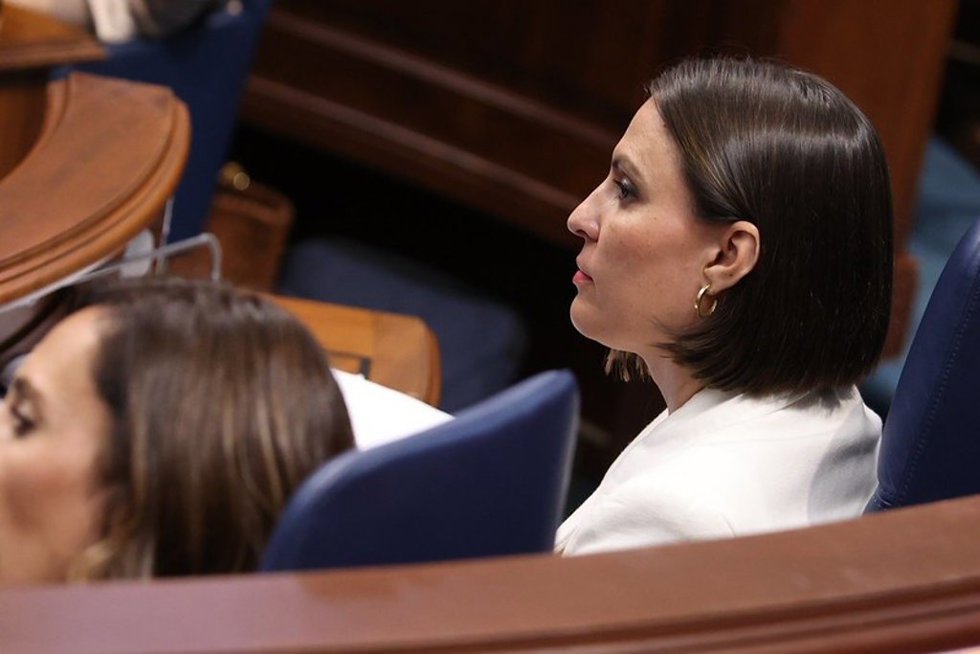 Archivo - La consejera de Universidades del Gobierno de Canarias, Migdalia Machín, en el Pleno del Parlamento