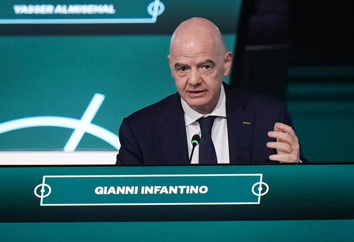 Archivo - El presidente de la FIFA, Gianni Infantino, en un Congreso en Vancouver (Canadá).