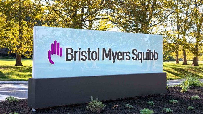 Archivo - Imagen de recurso del Logo de Bristol Myers Squibb.