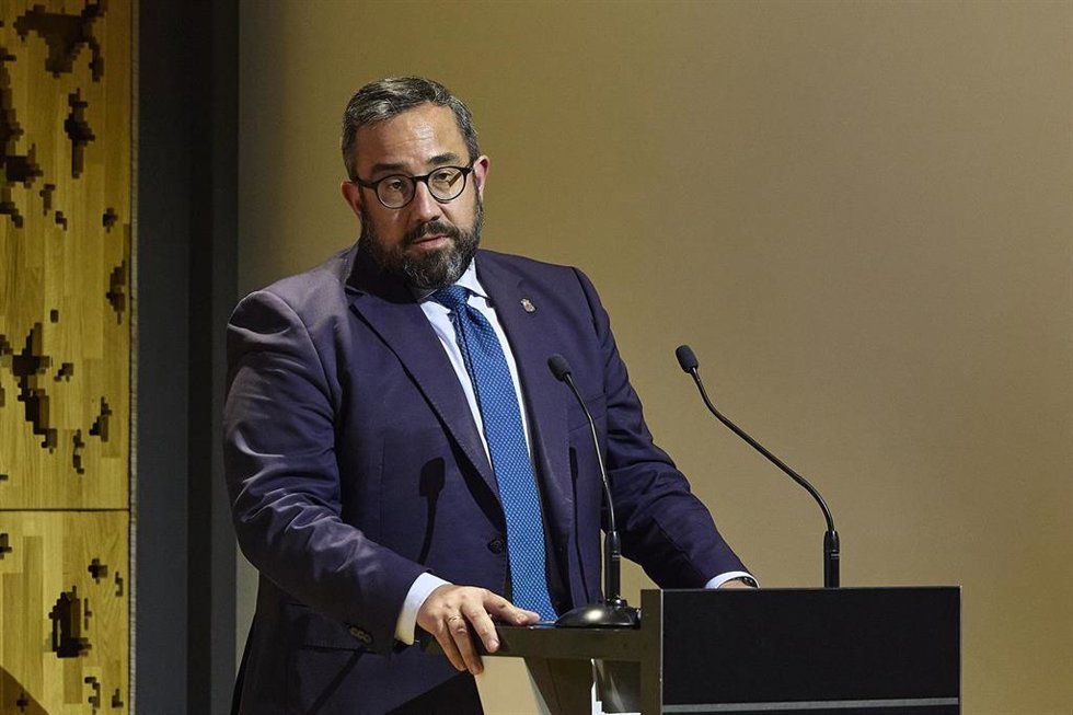 Archivo - El vicepresidente primero y consejero de Presidencia e Igualdad del Gobierno de Navarra, Javier Remírez.