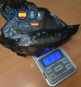 Droga intervenida en El Puerto.