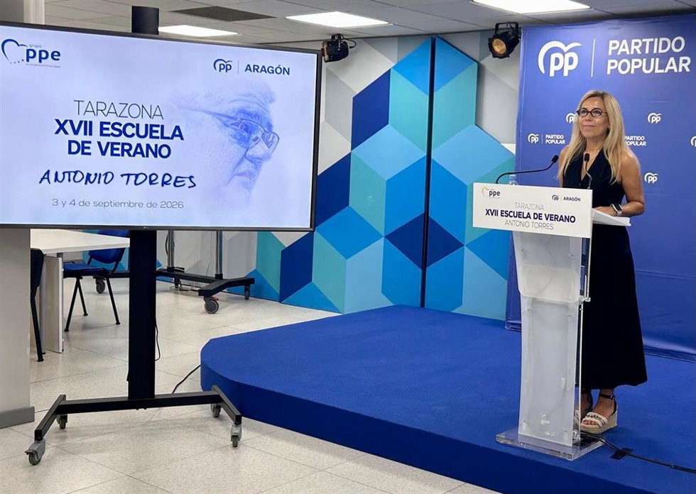 La secretaria general del PP Aragón, Ana Alós.