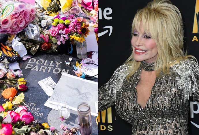 Profanan la estrella de Dolly Parton en el Paseo de la Fama
