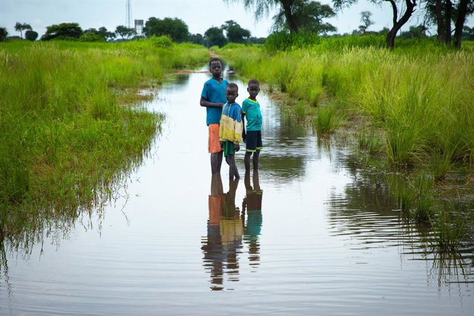 Archivo - Inundaciones en Olow, en la región de Gambella, Etiopía, en abril de 2024 (archivo)