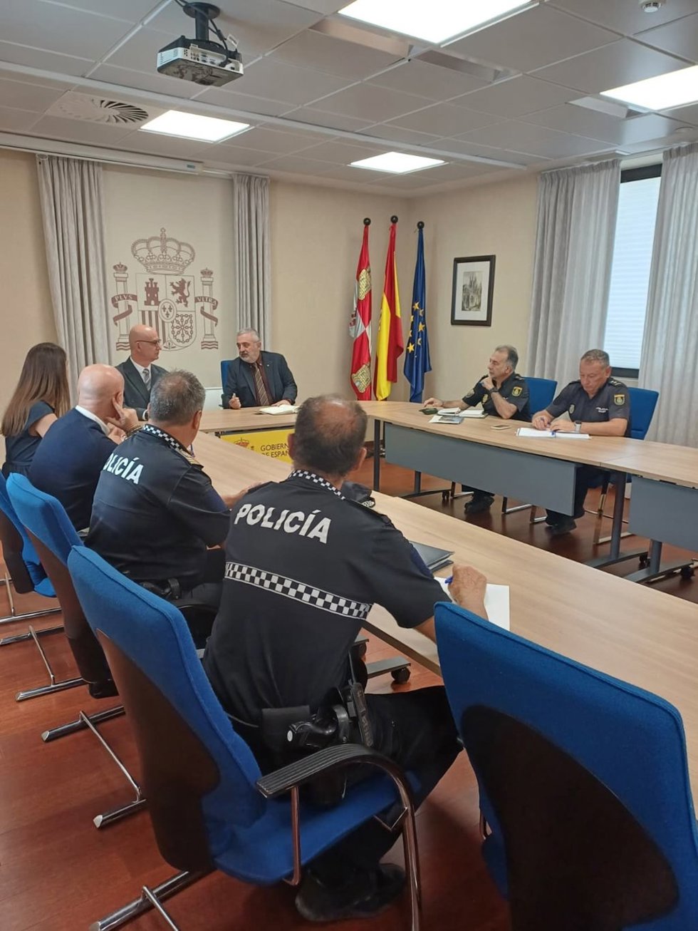 Un momento de la reunión.