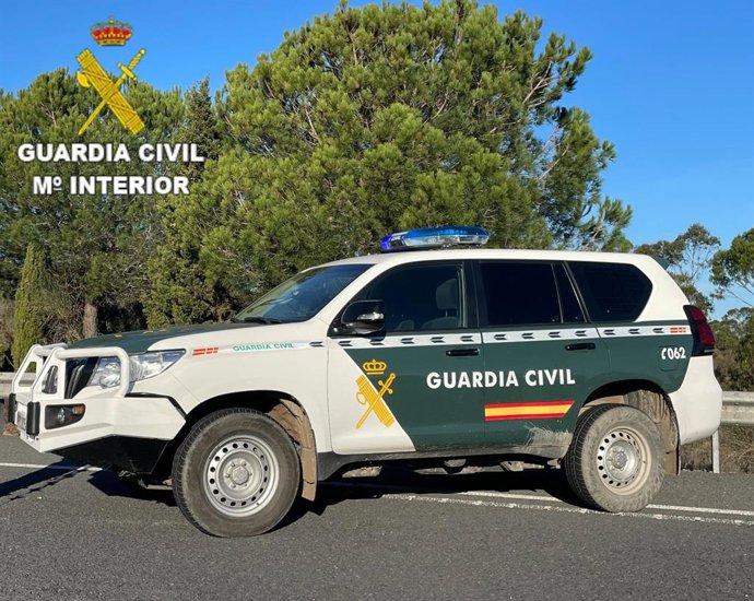 Coche de la Guardia Civil en la provincia de Huelva.