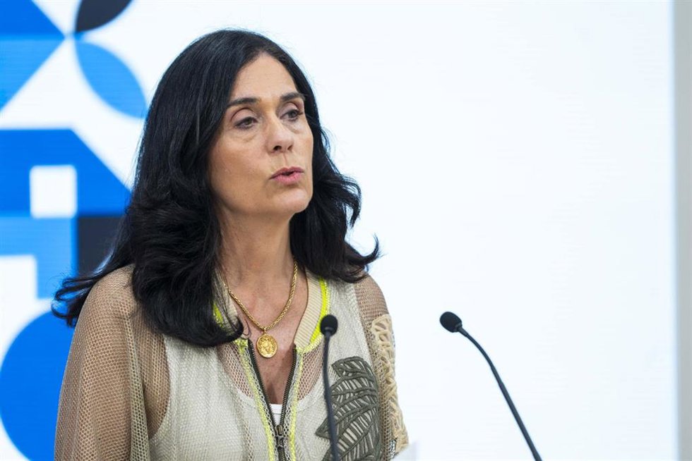 La secretaria xeral del PPdeG, Paula Prado, en rueda de prensa este miércoles