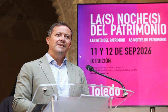 El alcalde de Toledo, Carlos Velázquez, ha presentado 'Las Noches del Patrimonio'