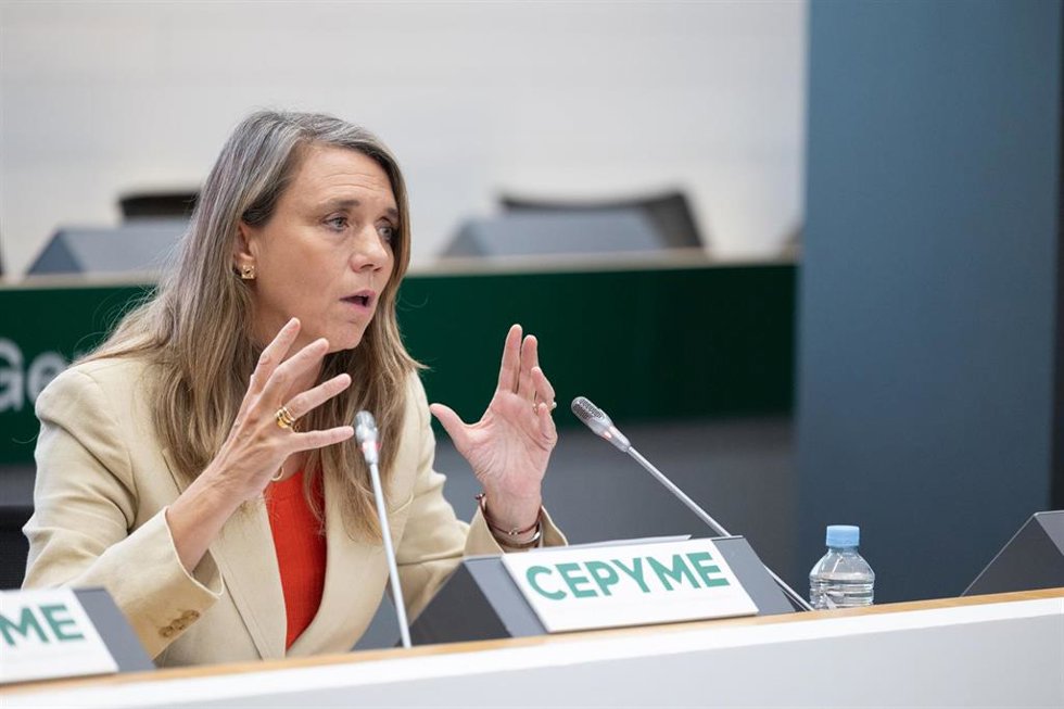 Archivo - La presidenta de Cepyme, Ángela de Miguel