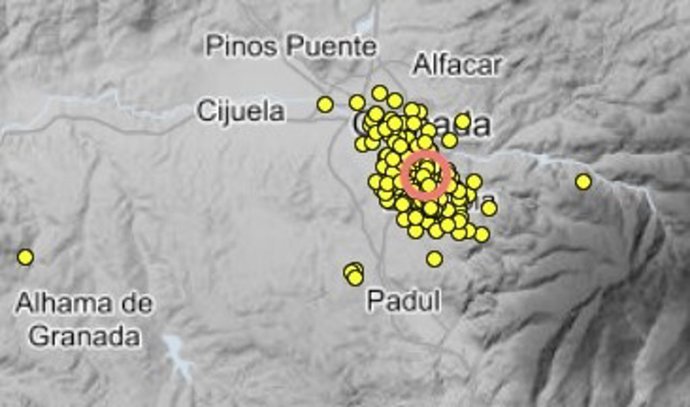 Visor de terremotos del IGN a 2 de septiembre de 2026.