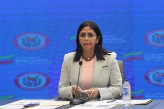 Archivo - Imagen de archivo de la presidenta de Venezuela, Delcy Rodríguez