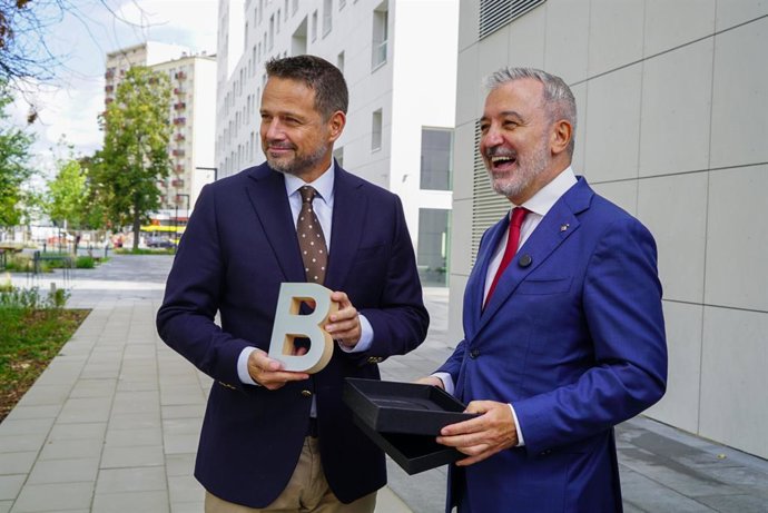 Collboni junt amb l'alcalde de Varsòvia