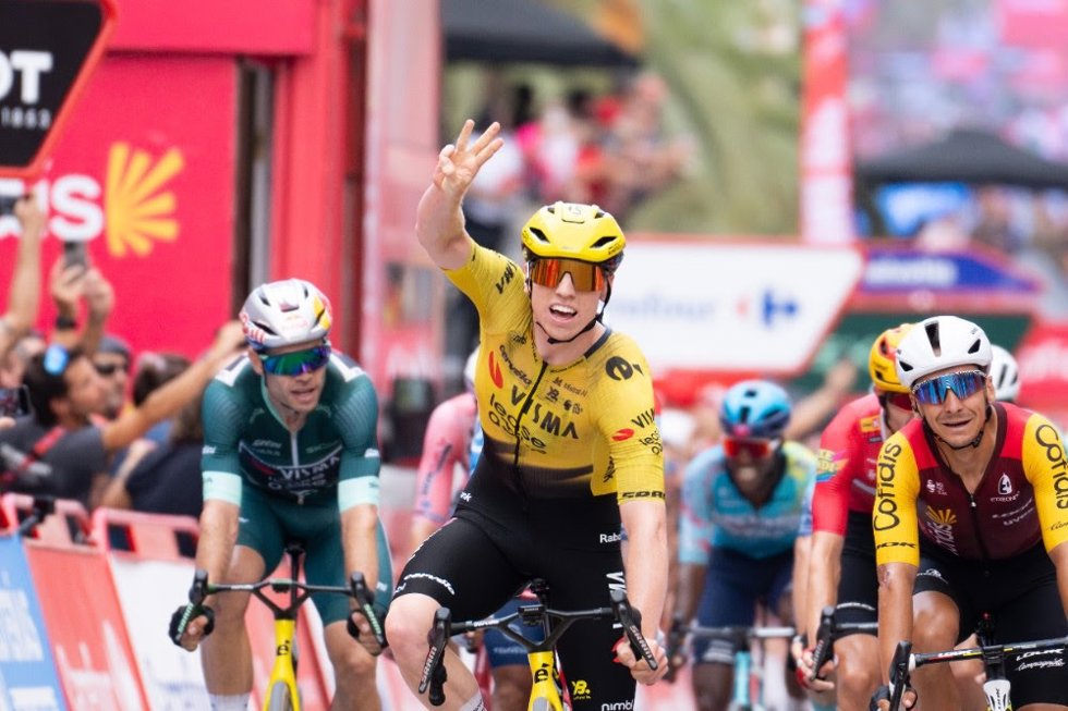 Matthew Brennan (Visma-Lease a Bike), durante La Vuelta 2026.