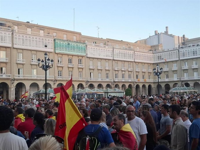 Protesta en A Coruña en apoyo a Ceuta