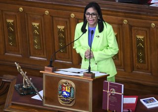 Archivo - La presidenta encargada de Venezuela, Delcy Rodríguez, en una imagen de archivo