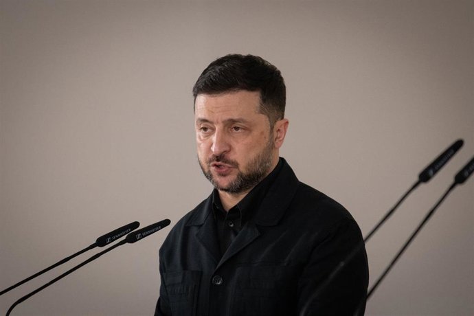 Archivo - El presidente de Ucrania, Volodimir Zelenski.