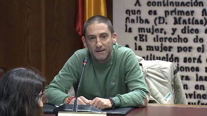 Archivo - El empresario Cristian Corvillo, durante la comisión de investigación del 'caso Koldo', en el Senado.