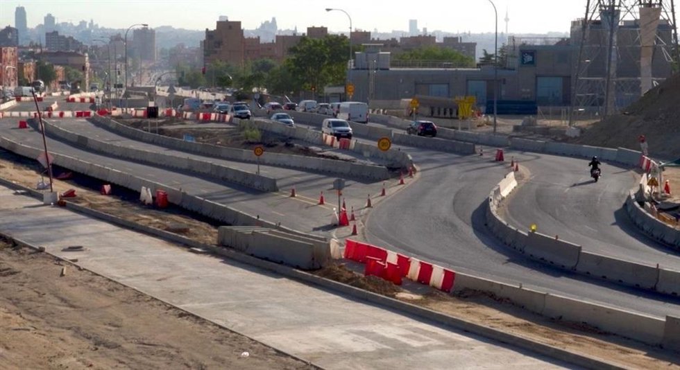 Obras en la carretera A-5