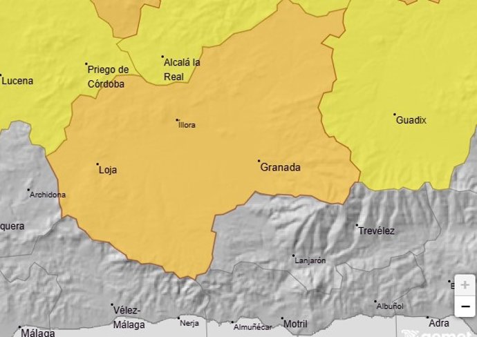 Aumenta a nivel naranja el aviso por altas temperaturas de 40 grados o más este jueves 3 de septiembre de 2026 en la Cuenca del Genil