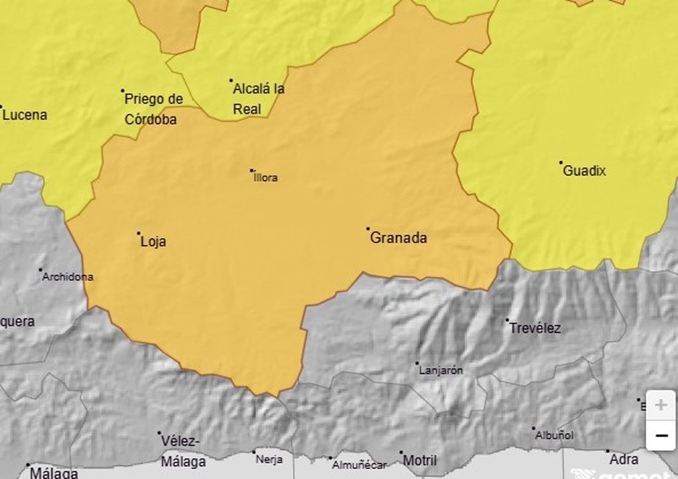 Aumenta a nivel naranja el aviso por altas temperaturas de 40 grados o más este jueves 3 de septiembre de 2026 en la Cuenca del Genil
