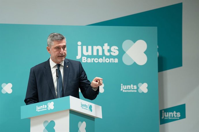 Archivo - El president de Junts a l'Ajuntament de Barcelona, Jordi Martí