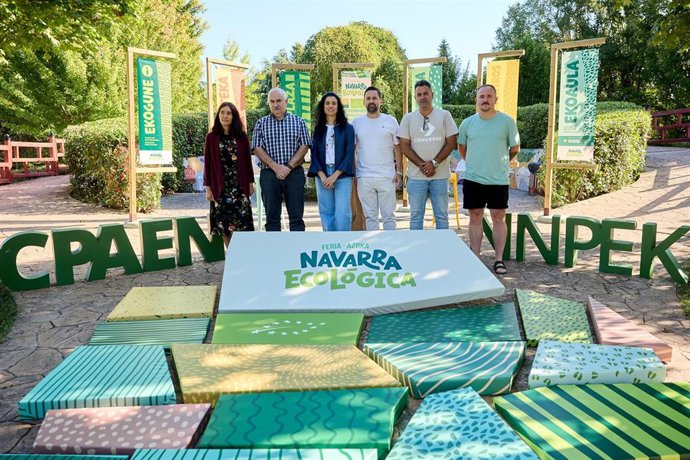 El consejero de Desarrollo Rural y Medio Ambiente, José Mari Aierdi, presenta la XI Feria Ecológica de Navarra.