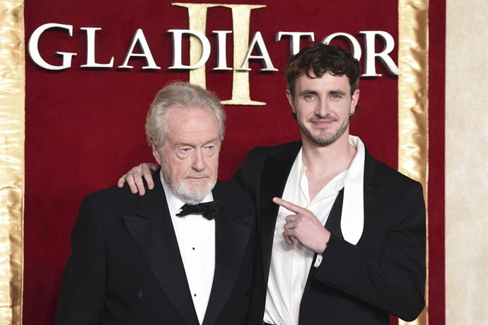 Archivo - Ridley Scott niega haber despedido a Paul Mescal tras el fiasco de Gladiator 2