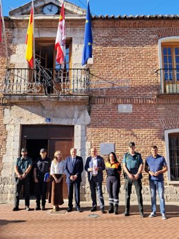 Participantes en la Junta Local de Seguridad de Laguna de Duero (Valladolid).