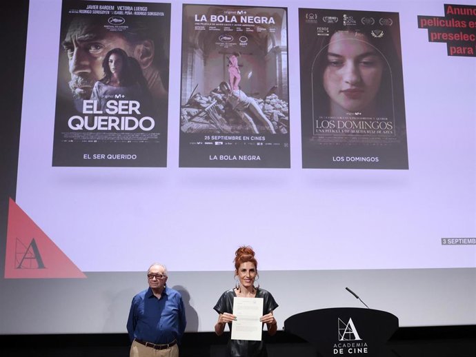 La actriz Miriam Garlo ha sido la encargada de anunciar las tres películas preseleccionadas para representar a España en los Oscar