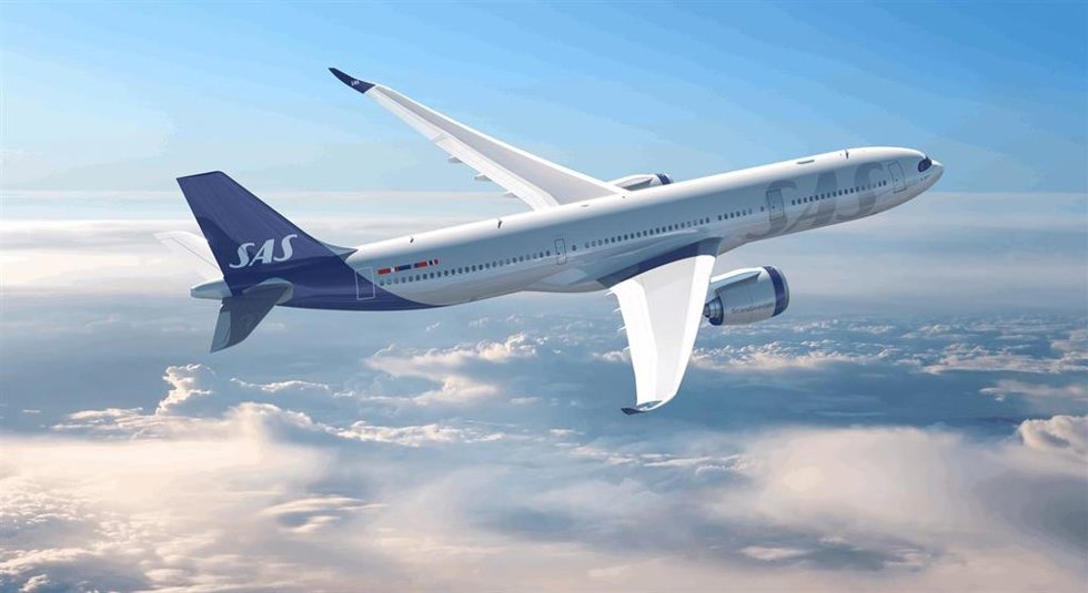 Archivo - Un avión Airbus A330neo de SAS.