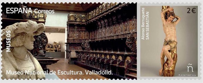 Sello dedicado al Museo de Escultura.