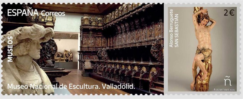 Sello dedicado al Museo de Escultura.