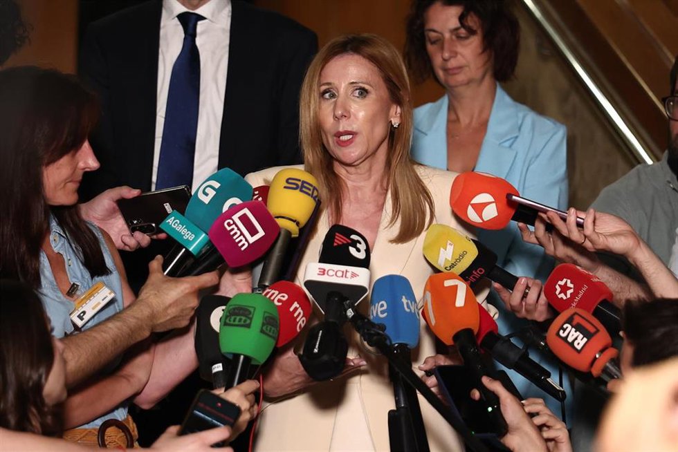 Archivo - La consejera de Economía y Hacienda de Murcia, Marisa López Aragón, atiende a los medios después de una reunión del Consejo de Política Fiscal y Financiera (CPFF) en el Ministerio de Hacienda, a 6 de julio de 2026, en Madrid (España). 