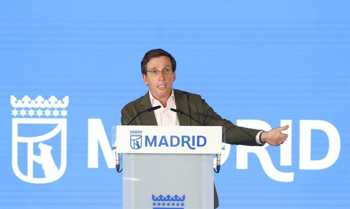 El alcalde de Madrid, José Luis Martínez-Almeida, en el Pabellón de los Jardines de Cecilio Rodríguez, a 1 de septiembre de 2026, en Madrid (España).