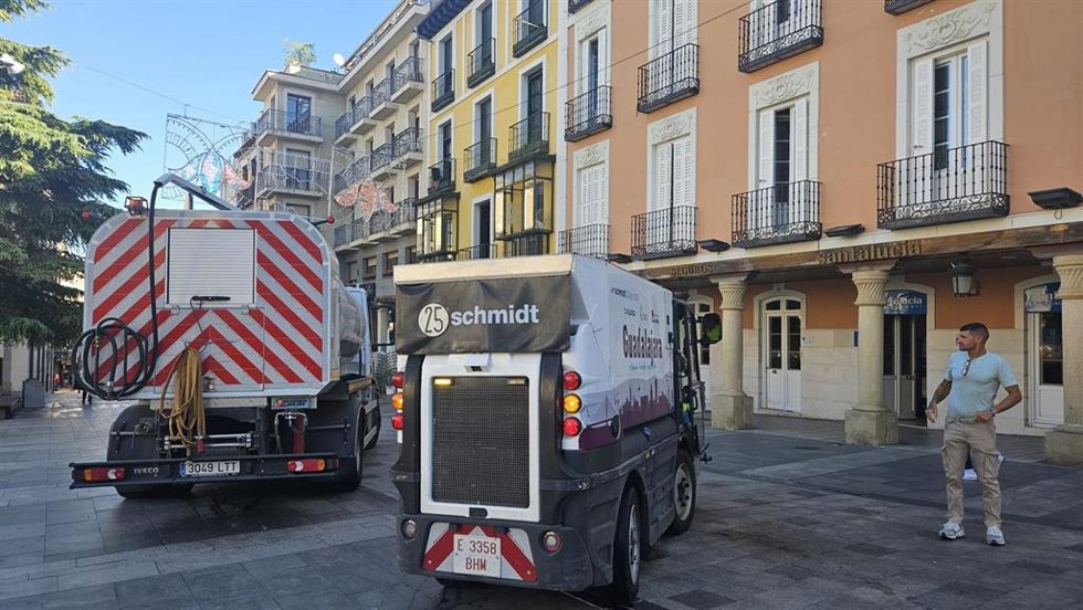 Dispositivo de limpieza para la Feria de Guadalajara.